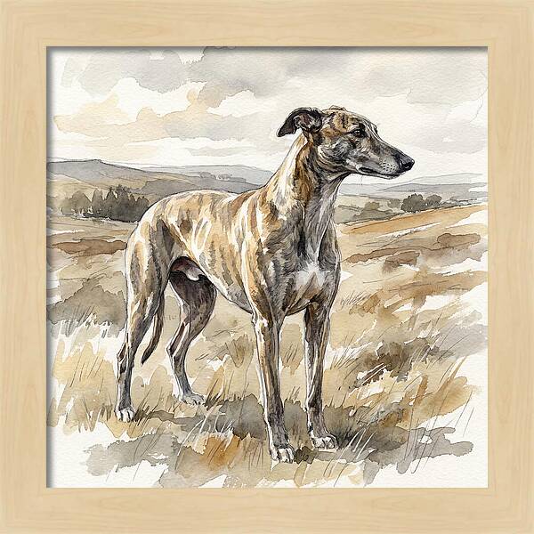 Greyhound In Nature