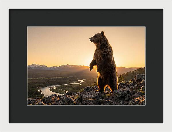 Grizzly Bear Standing Tall