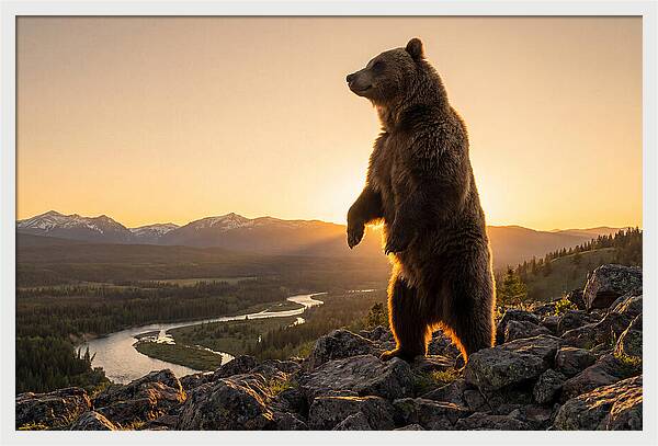 Grizzly Bear Standing Tall