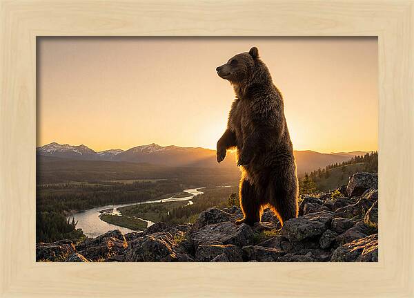 Grizzly Bear Standing Tall