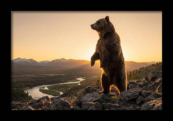 Grizzly Bear Standing Tall