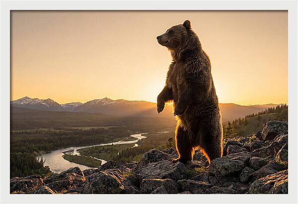 Grizzly Bear Standing Tall