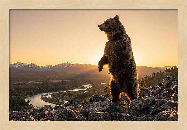 Grizzly Bear Standing Tall