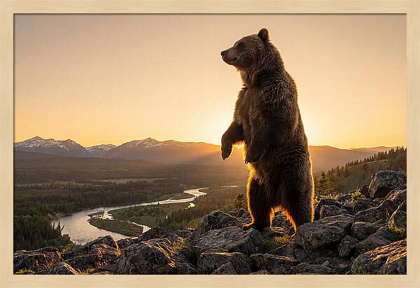 Grizzly Bear Standing Tall