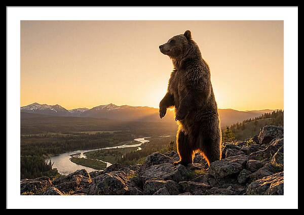Grizzly Bear Standing Tall