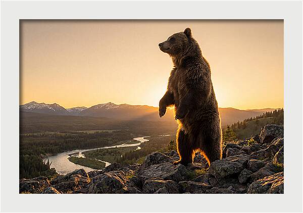 Grizzly Bear Standing Tall