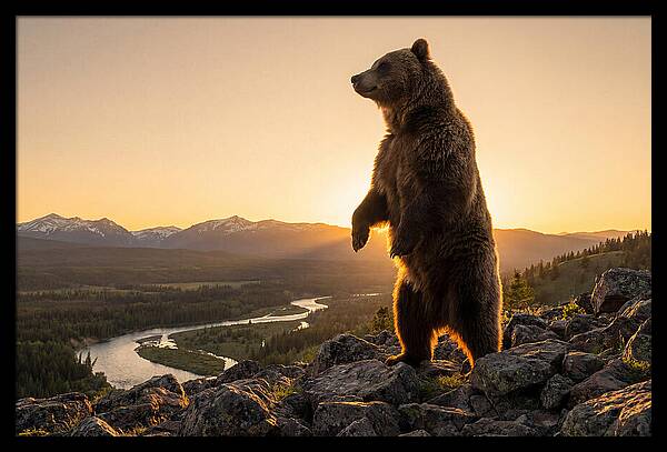 Grizzly Bear Standing Tall