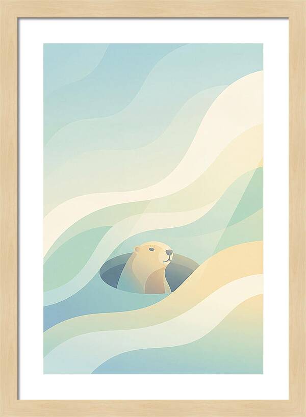 Groundhog Emerging From Burrow