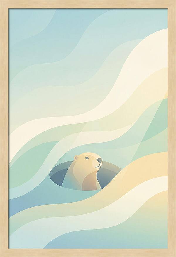 Groundhog Emerging From Burrow