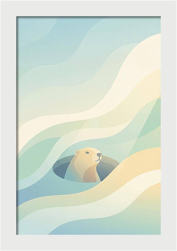 Groundhog Emerging From Burrow