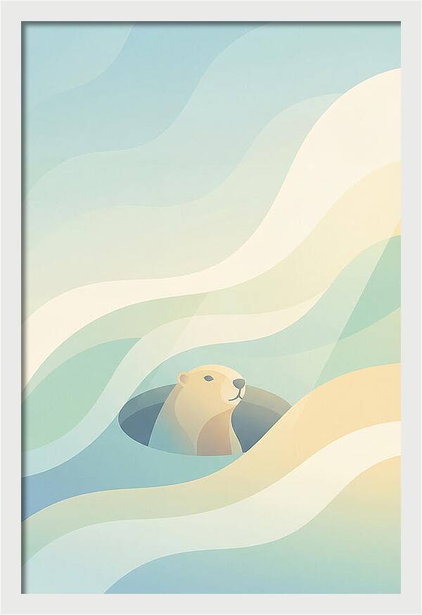 Groundhog Emerging From Burrow