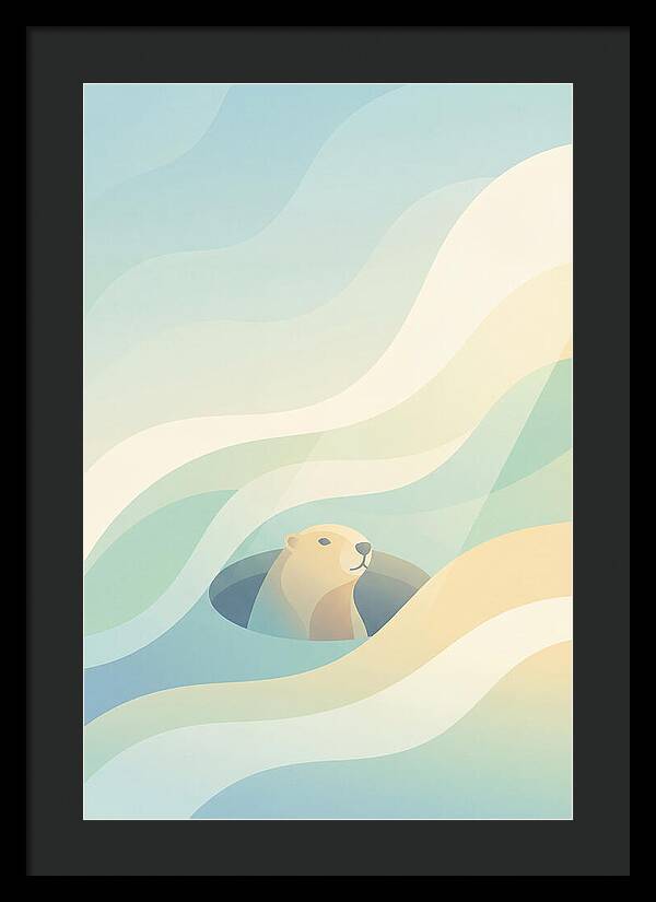 Groundhog Emerging From Burrow