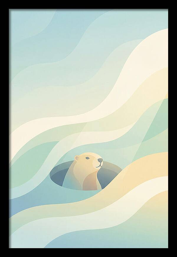 Groundhog Emerging From Burrow