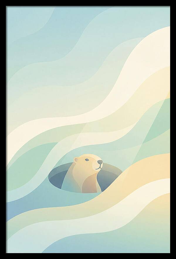 Groundhog Emerging From Burrow