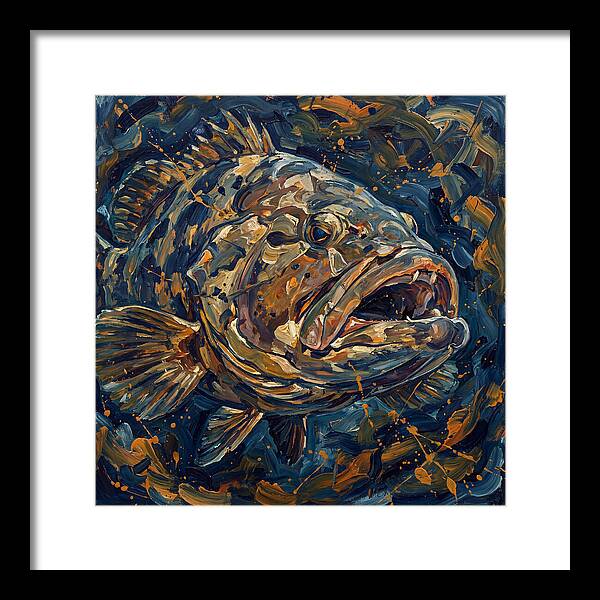 Grouper In Expressionist Style