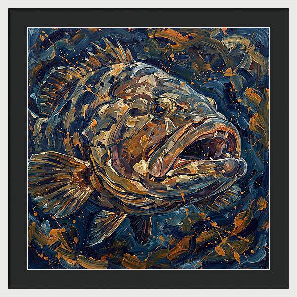 Grouper In Expressionist Style