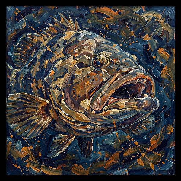 Grouper In Expressionist Style