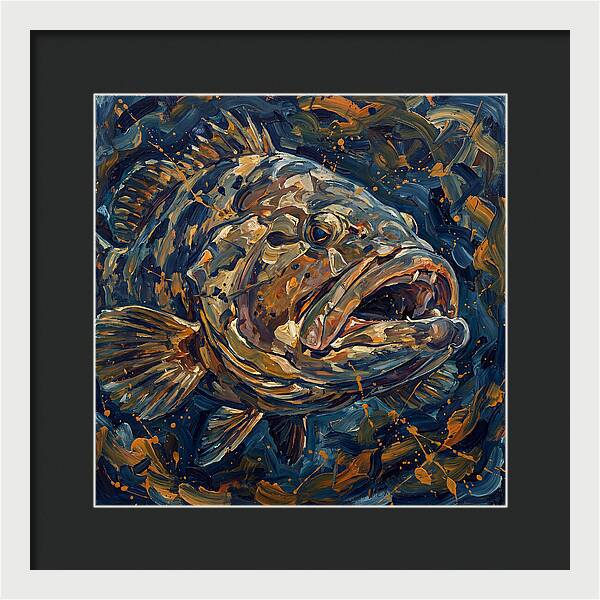 Grouper In Expressionist Style