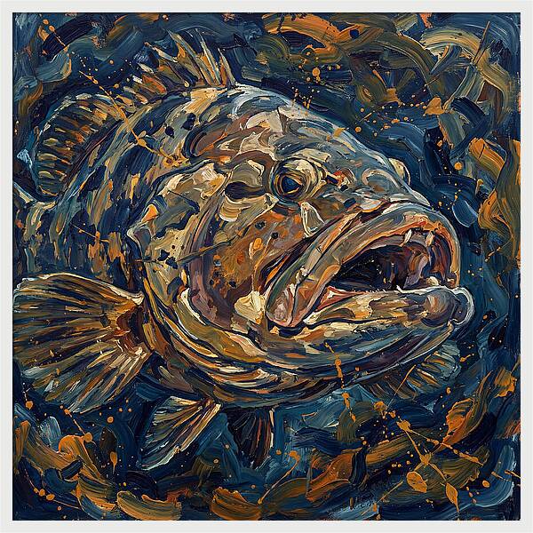 Grouper In Expressionist Style