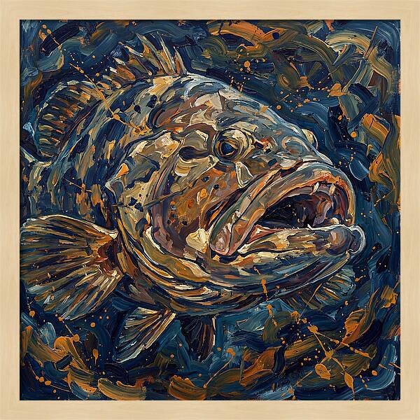 Grouper In Expressionist Style