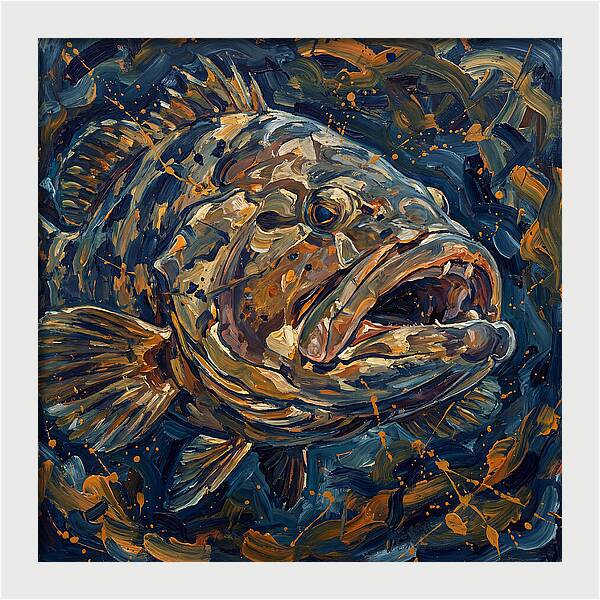 Grouper In Expressionist Style