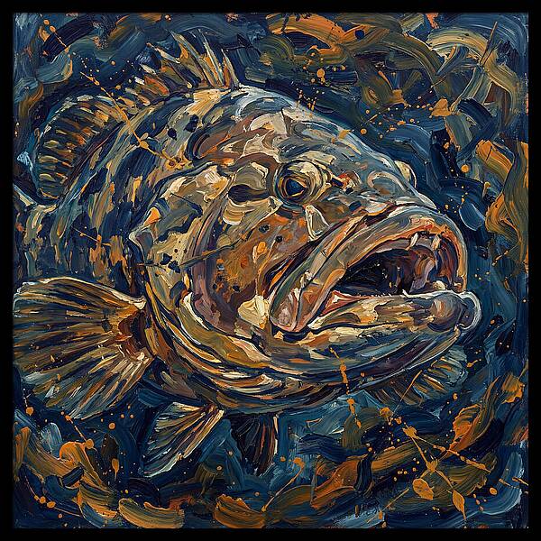 Grouper In Expressionist Style