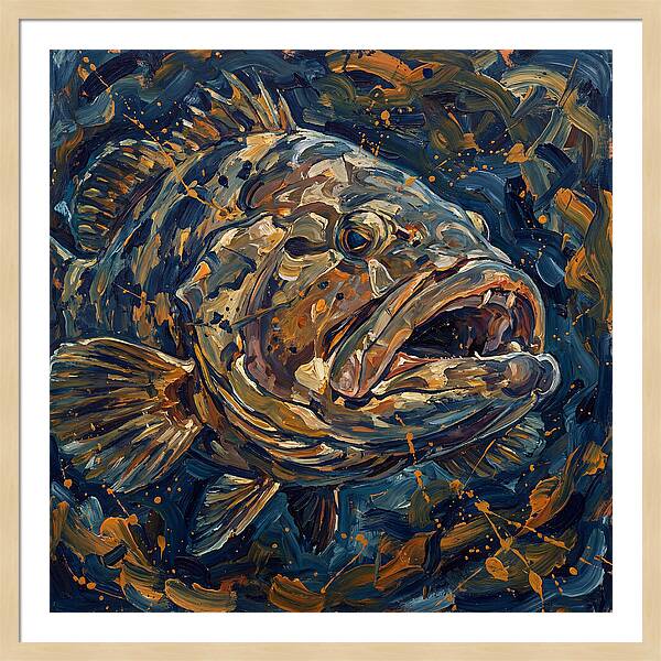 Grouper In Expressionist Style