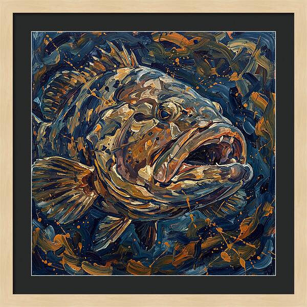 Grouper In Expressionist Style