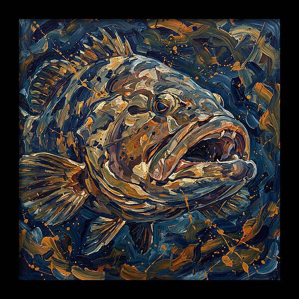 Grouper In Expressionist Style