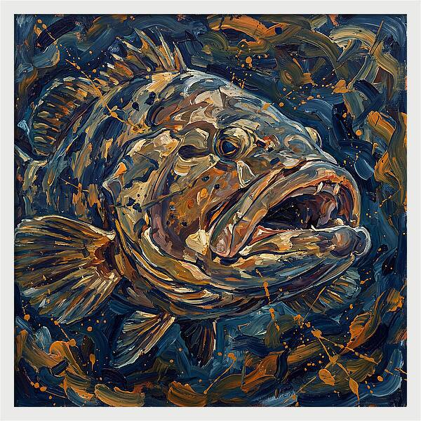 Grouper In Expressionist Style