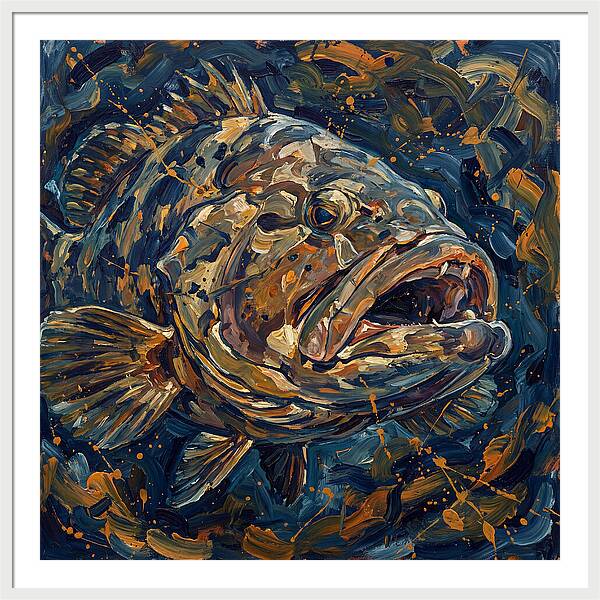 Grouper In Expressionist Style
