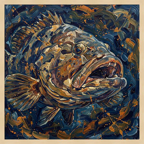 Grouper In Expressionist Style