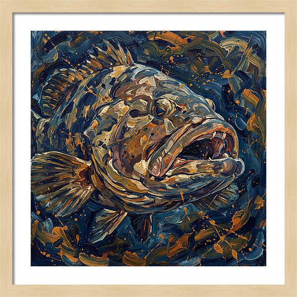 Grouper In Expressionist Style