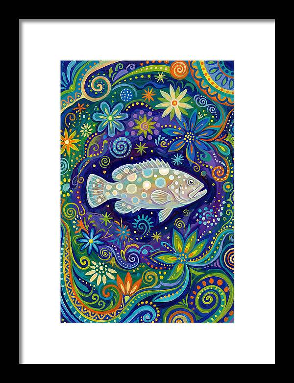 Grouper In Vibrant Swirls