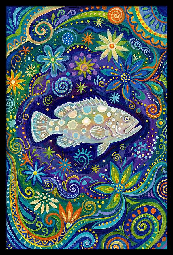 Grouper In Vibrant Swirls