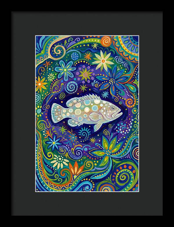 Grouper In Vibrant Swirls