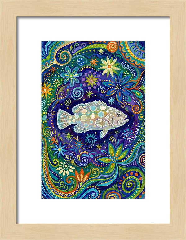 Grouper In Vibrant Swirls