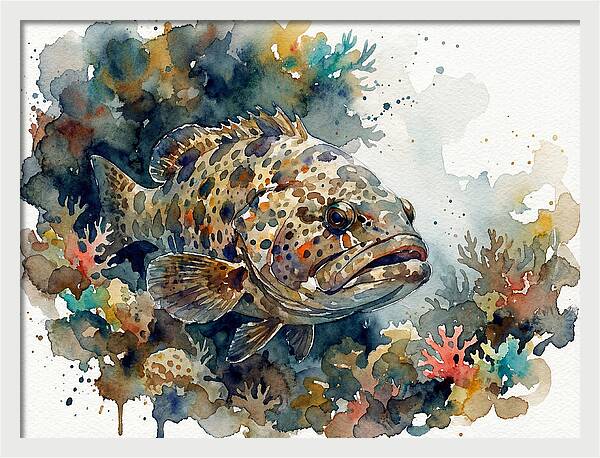 Grouper Underwater Serenity