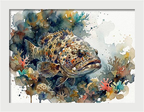 Grouper Underwater Serenity