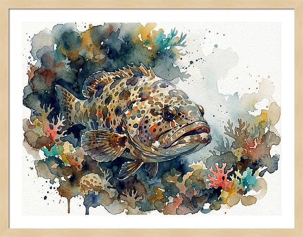 Grouper Underwater Serenity