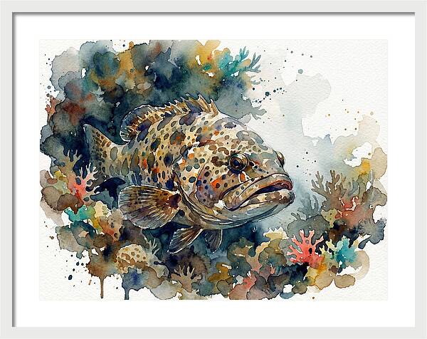 Grouper Underwater Serenity