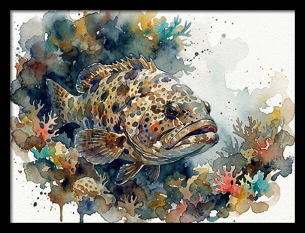 Grouper Underwater Serenity