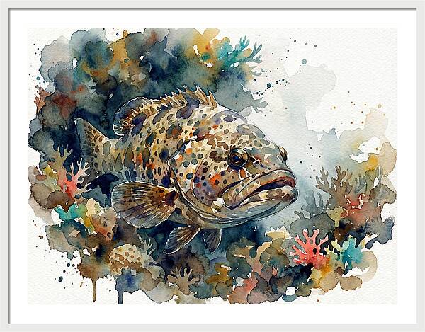 Grouper Underwater Serenity