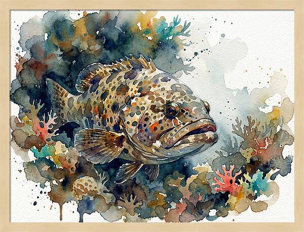 Grouper Underwater Serenity