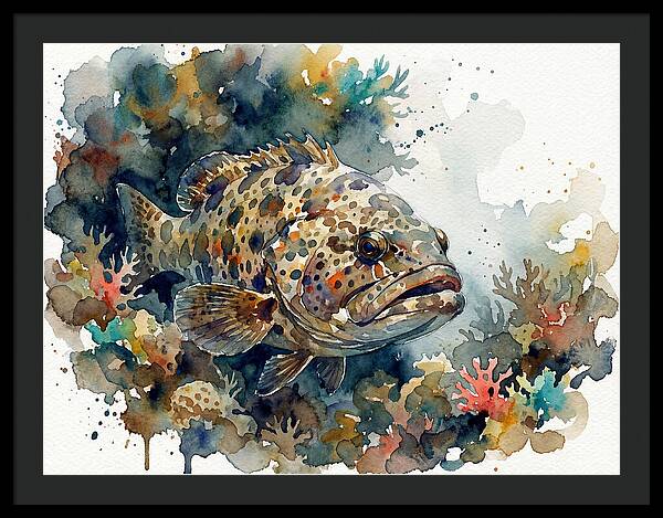 Grouper Underwater Serenity