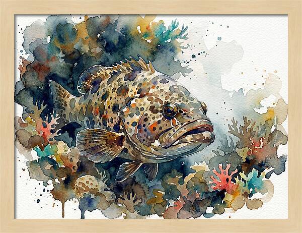 Grouper Underwater Serenity