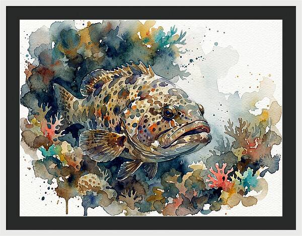 Grouper Underwater Serenity
