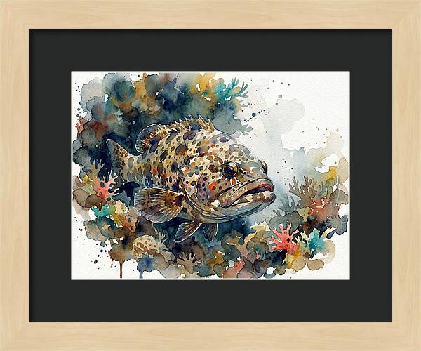 Grouper Underwater Serenity