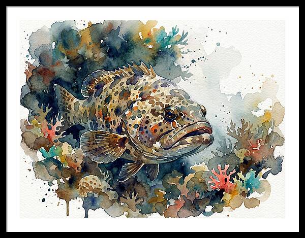 Grouper Underwater Serenity