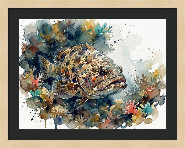 Grouper Underwater Serenity